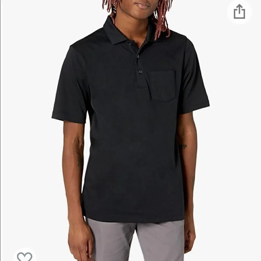 Amazon Essentials Regular-Fit Pocket Jersey Polo- Size  XL